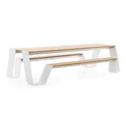 Table banc d'extérieur Hopper par Extremis